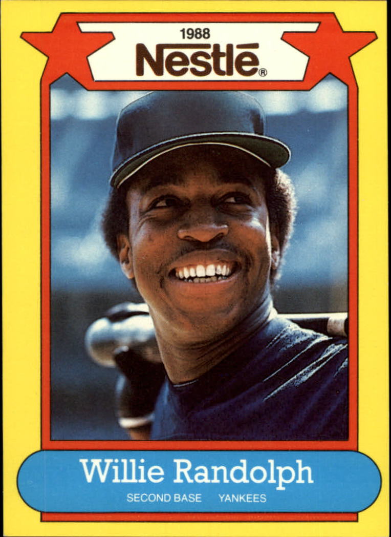1988 Nestle Baseball Cards     022      Willie Randolph